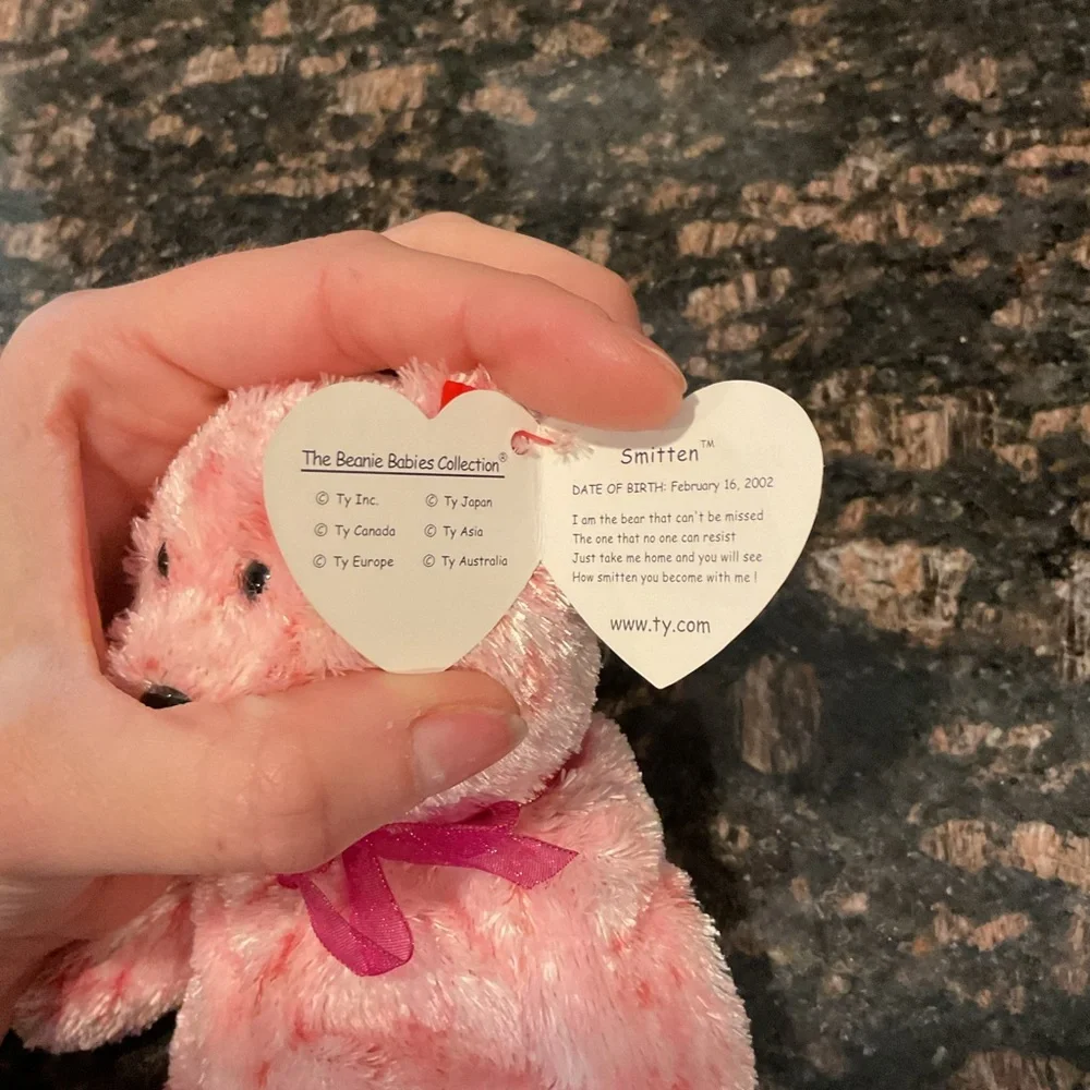 Retired TY Smitten Beanie Baby 2002